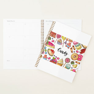 Agenda Patrón de tratamientos dulces para golosinas y pos