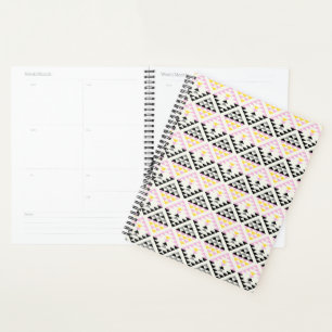 Agenda Patrón de triángulo de baldosas geométricas modern
