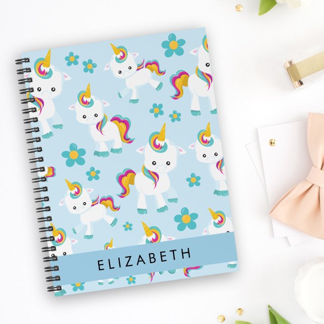 Agenda Patrón De Unicornios, Unicornios Cutos, Su Nombre (Subido por el creador)