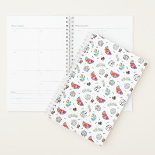Agenda Patrón de verano tropical de estilo Memphis