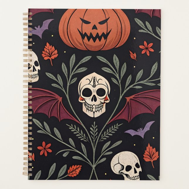 Agenda Patrón de vibraciones de Halloween (Anverso)