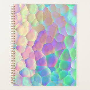 Agenda Patrón de vidrio holográfico, colores irlandeses