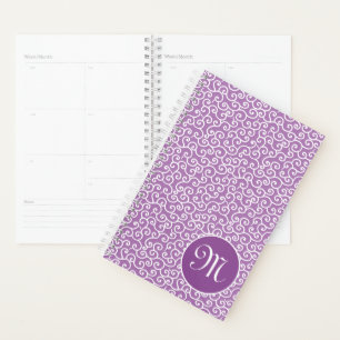 Agenda Patrón de vino espiral Karakusa japonés púrpura