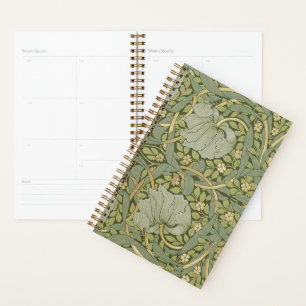 Agenda Patrón de vintage de William Morris Pimpernel