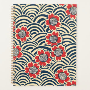 Agenda Patrón elegante sin foco de flores de cerezo (8)