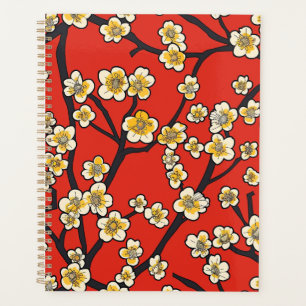 Agenda Patrón elegante sin foco de flores de cerezo (9)