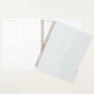 Agenda Patrón Escolar Minimalista Elegante