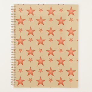 Agenda Patrón estelar en el naranja de terracota gradient
