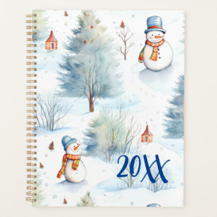 Agenda Patrón feliz de nieve