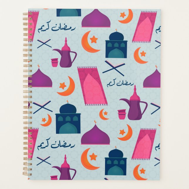 Agenda Patrón feliz de Ramadán (Anverso)
