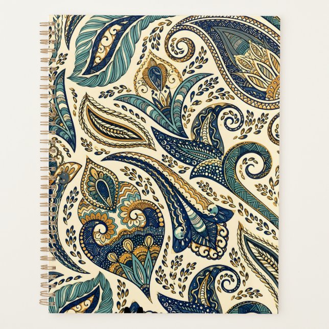 Agenda patrón floral (Anverso)