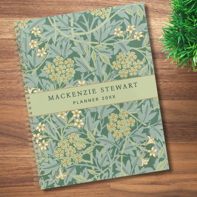 Agenda Patrón floral de jazmín verde 2026 (Subido por el creador)