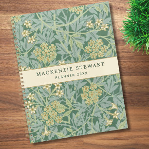 Agenda Patrón floral de jazmín verde 2026