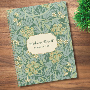 Agenda Patrón floral de jazmín verde 2026