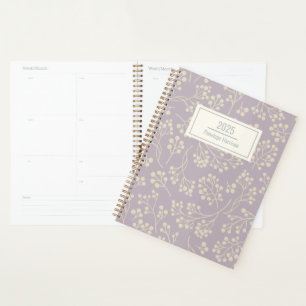 Agenda Patrón floral de Lilac elegante Personalizado mode