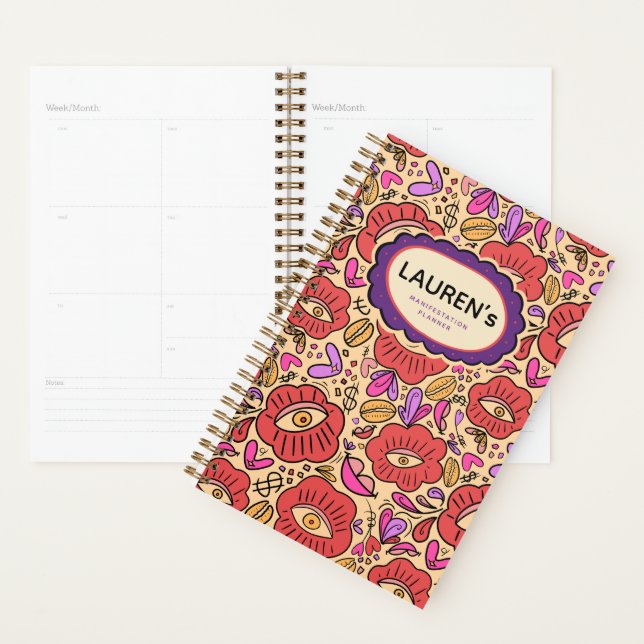 Agenda Patrón Floral de Ojo Afortunado (Demostración)