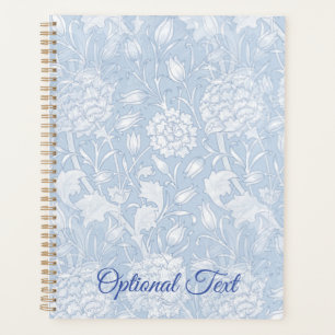 Agenda Patrón floral de William Morris en azul