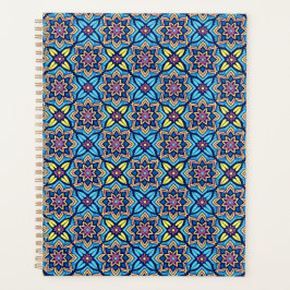 Agenda Patrón floral decorativo colorido