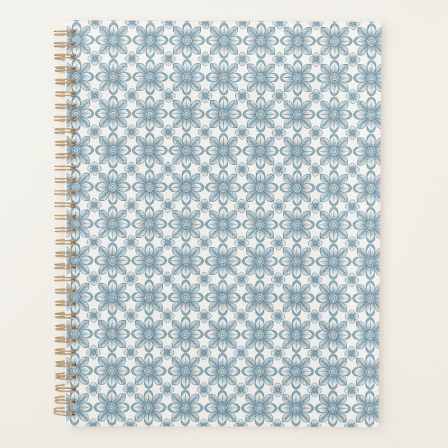 Agenda Patrón floral escandinavo (Anverso)