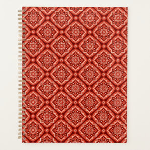 Agenda Patrón floral geométrico de Boho elegante