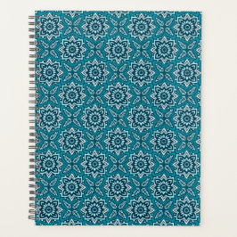 Agenda Patrón floral geométrico de Boho elegante
