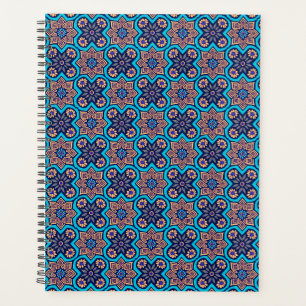 Agenda Patrón floral geométrico decorativo