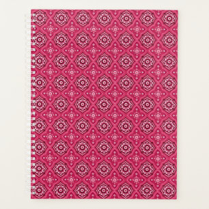 Agenda Patrón floral geométrico decorativo