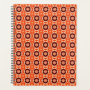Agenda Patrón floral geométrico vintage Boho