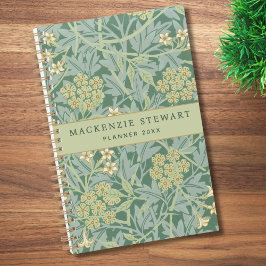 Agenda Patrón floral jazmín verde 2026