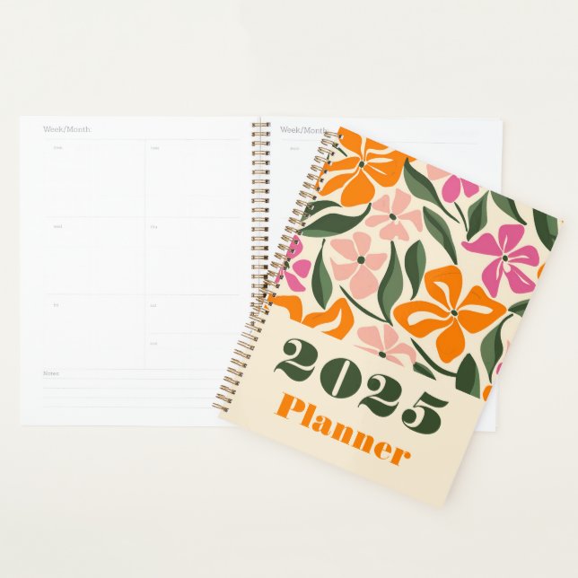 Agenda Patrón floral retro (Demostración)