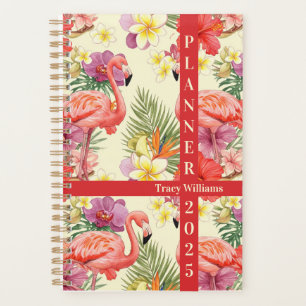Agenda Patrón floral sin soldadura Flamingo