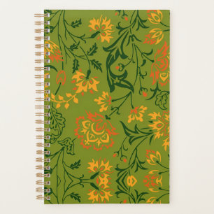 Agenda Patrón floral vibrante: flores amarillas y naranja