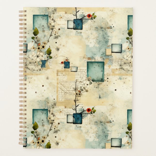 Agenda Patrón floral vintage (5) (Anverso)