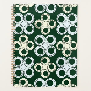 Agenda Patrón geométrico de círculos retro