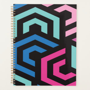 Agenda Patrón geométrico de hexágono