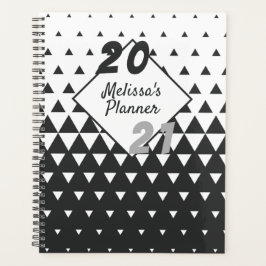 Agenda Patrón geométrico Planner de año personalizado mod