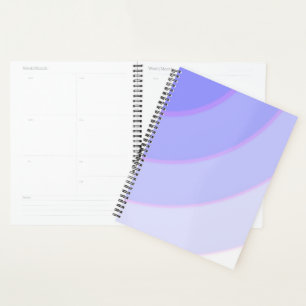 Agenda Patrón giratorio púrpura gris pastel