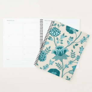 Agenda Patrón jacobeo floral Lg en crema