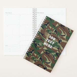 Agenda Patrón militar de la banda de tigre de camuflaje