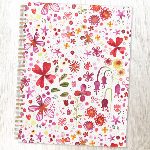 Agenda Patrón moderno de acuarela floral