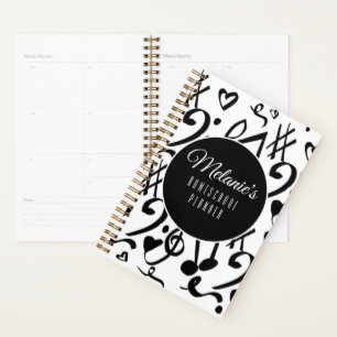 Agenda Patrón musical músico de música escolar en casa