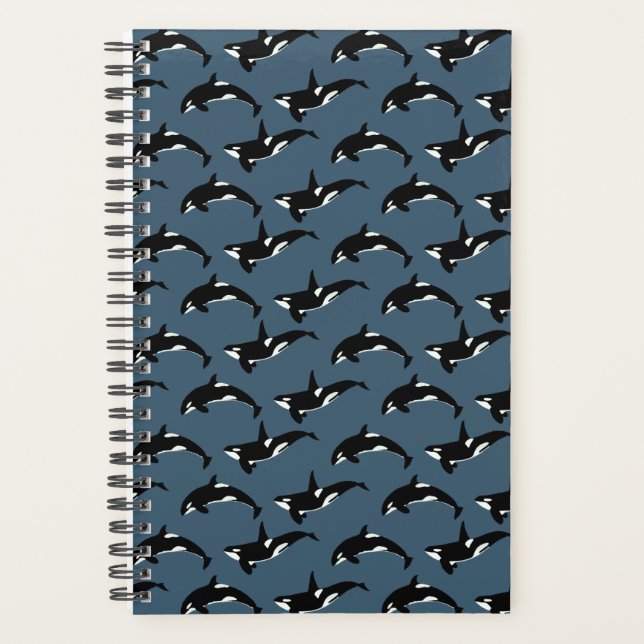 Agenda Patrón Orca: Azul oscuro (Anverso)