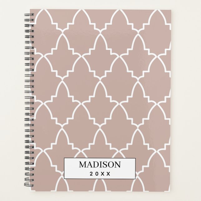 Agenda Patrón personalizado de entramado marroquí (Anverso)
