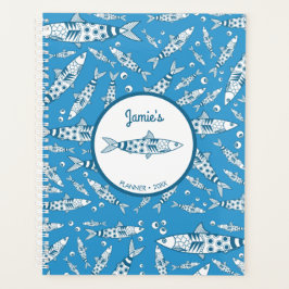 Agenda Patrón portugués de sardinas de Lisboa Azulejos az