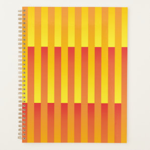 Agenda Patrón rayado amarillo naranja