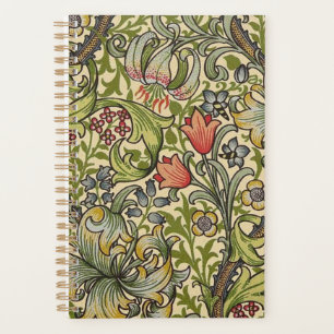 Agenda Patrón restaurado de William Morris Golden Lily