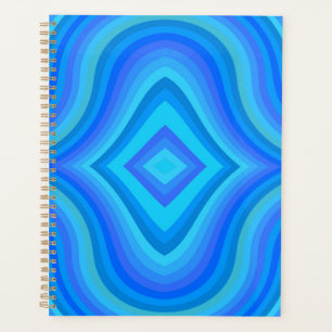 Agenda Patrón retro azul