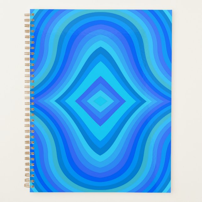 Agenda Patrón retro azul (Anverso)