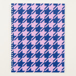 Agenda Patrón rosa y azul de Houndstap