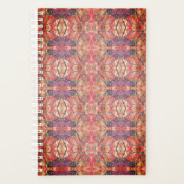 Agenda Patrón rosa y púrpura